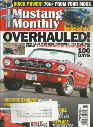 MUSTANG MONTHLY 2009 NOV - BULLITT, MORE GRUNT FOR A S197, '77 GHIA